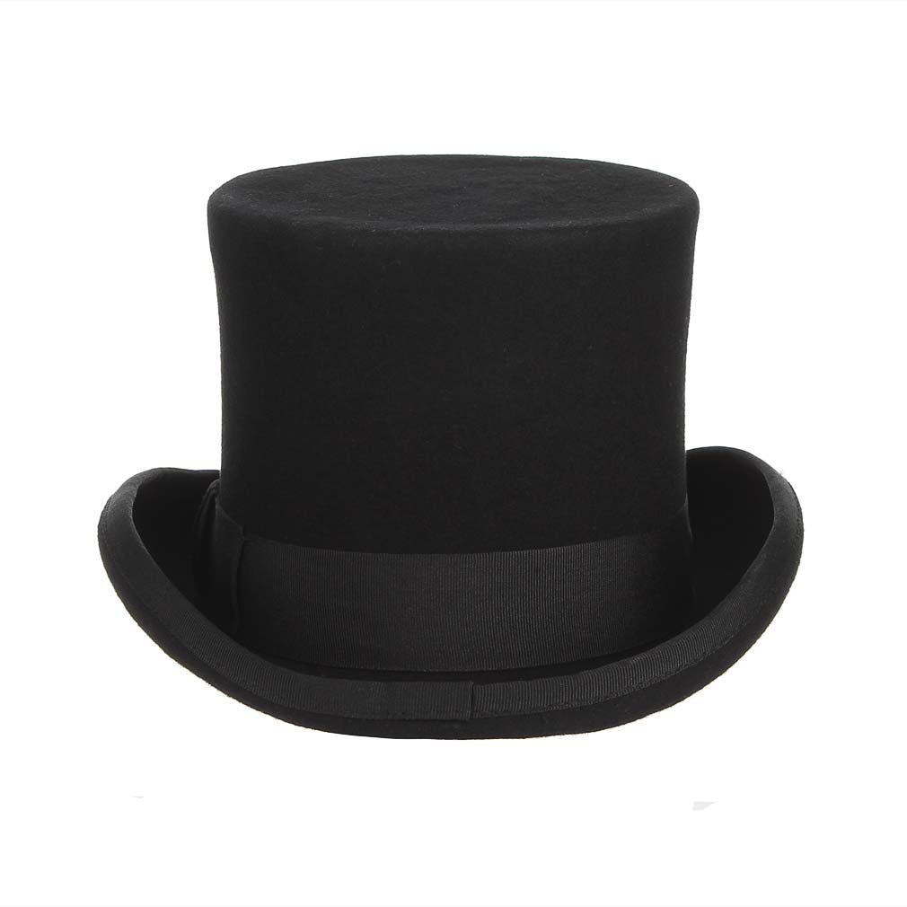 Classic Gentleman Cap Black Hats For Adults Magician Party Hat Stage Performance Hat Retro Fashion Party Hat Formal Tuxedo Unisex Hat With Red Band Fancy Dress Accessory