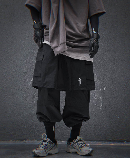 HiP80 Black Samurai Pants - M