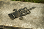 5" Medieval Decorative Bronze Finish Strap Hinges - Set of 2