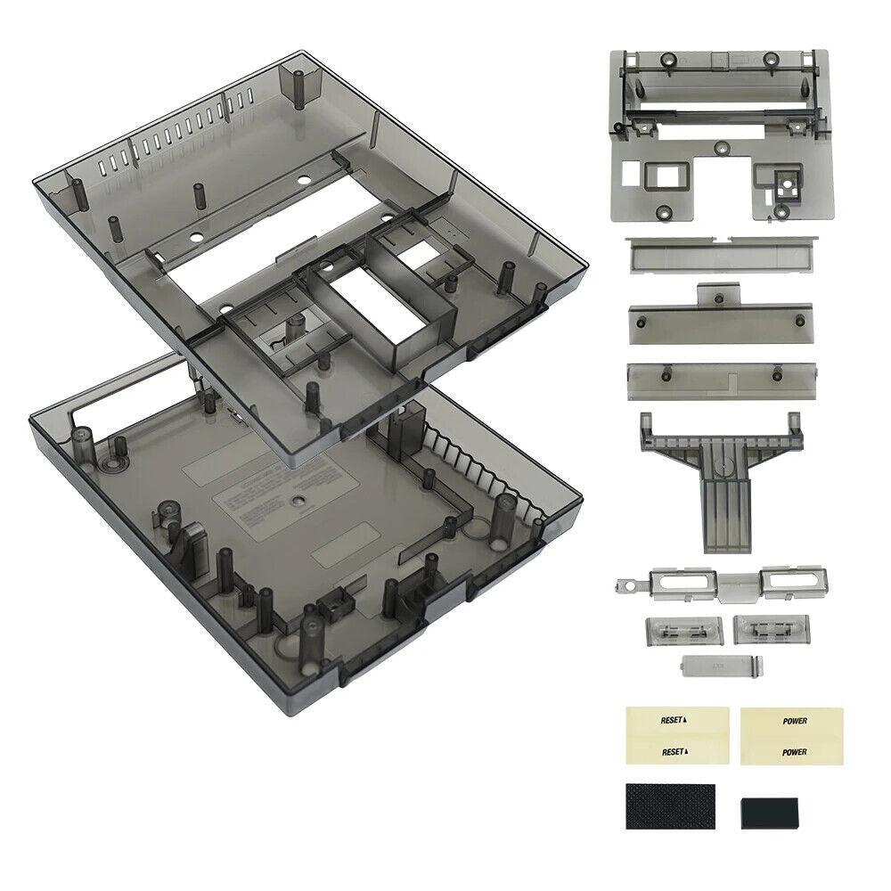 Super Nintendo Replace Console Shell Housing SNES Translucent Black