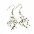 Silver kraken earrings - 