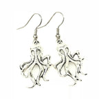 Silver kraken earrings - 