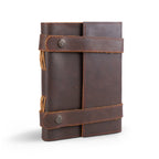 Vintage Dark Brown Leather Journal