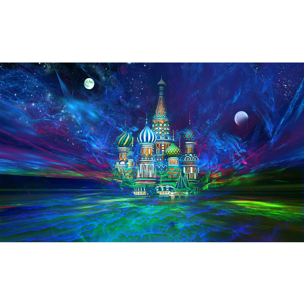 Ingooood Jigsaw Puzzle 1000 Pieces- Castle under the Northern Lights - Entertainment Toys for Adult Special Graduation or Birthday Gift Home Decor