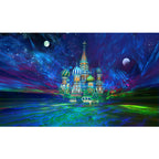 Ingooood Jigsaw Puzzle 1000 Pieces- Castle under the Northern Lights - Entertainment Toys for Adult Special Graduation or Birthday Gift Home Decor