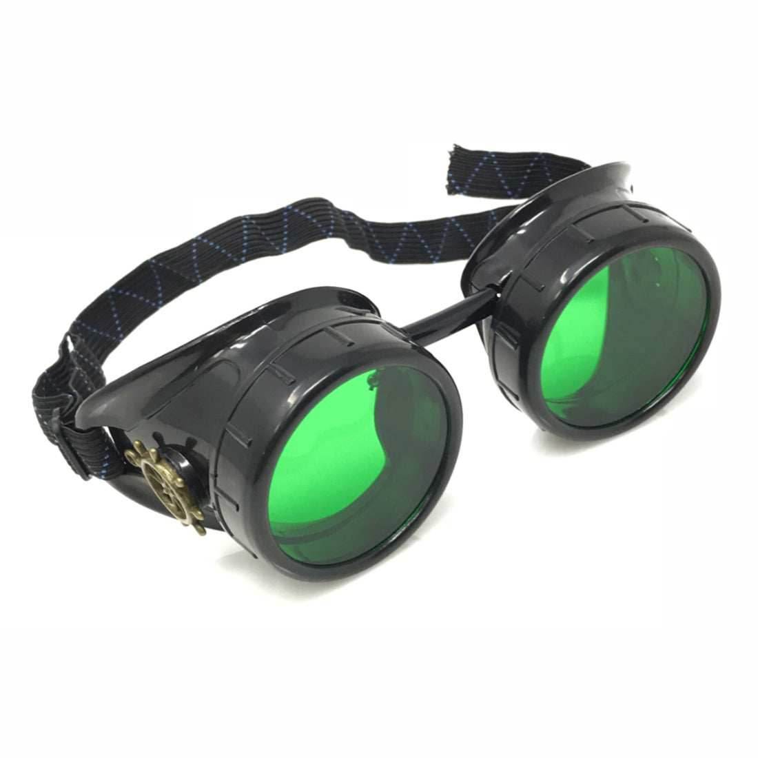 Steampunk Mad scientist goggles - green