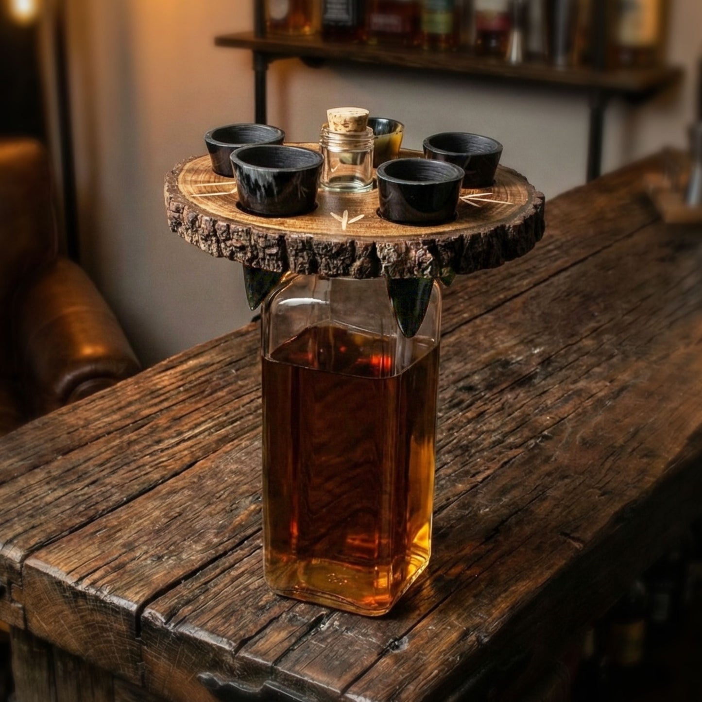 Drinking Horn Shot Glass Set