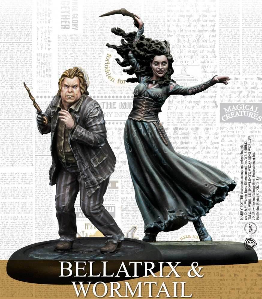 Harry Potter Miniatures Adventure Game: Bellatrix Lestrange & Peter Pettigrew Pack - 