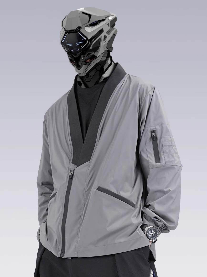 APT2809 Grey Kimono Shirt - Grey / S