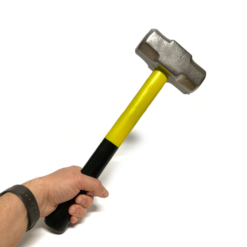 Foam Rubber Roughneck Mini Sledgehammer Prop 16 Inch  - Black and Yellow