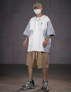 HiT38 Double Patchwork I-Tech Tee - White / M