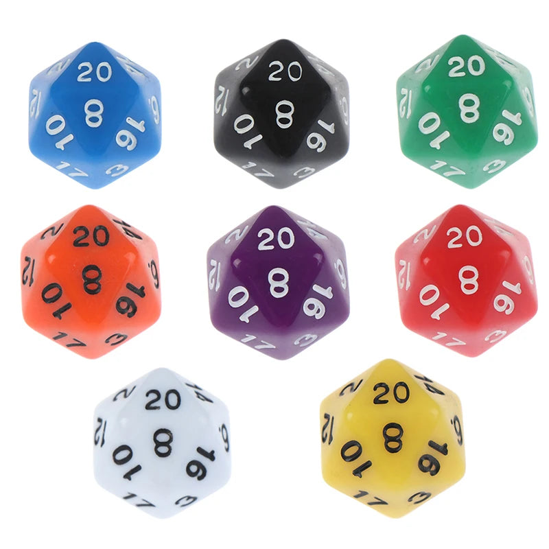 1pc 60 Face Dice For Game Polyhedral D60/20 Multi Sided Acrylic Dice Gift For Game Lovers Game Party Entertainment Equipment