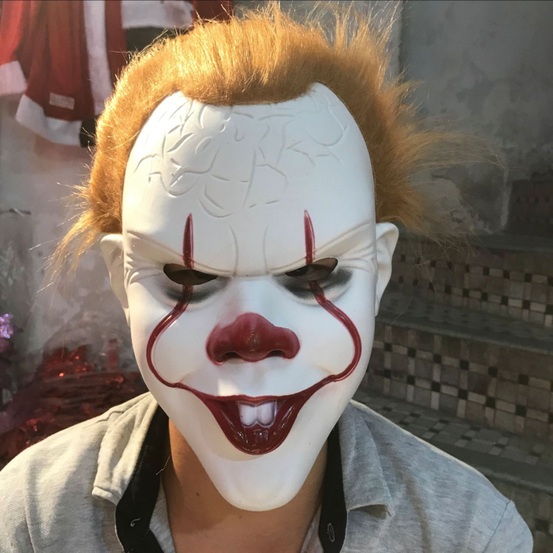 1pc Men's Halloween New Cosplay Horror Clown Mask