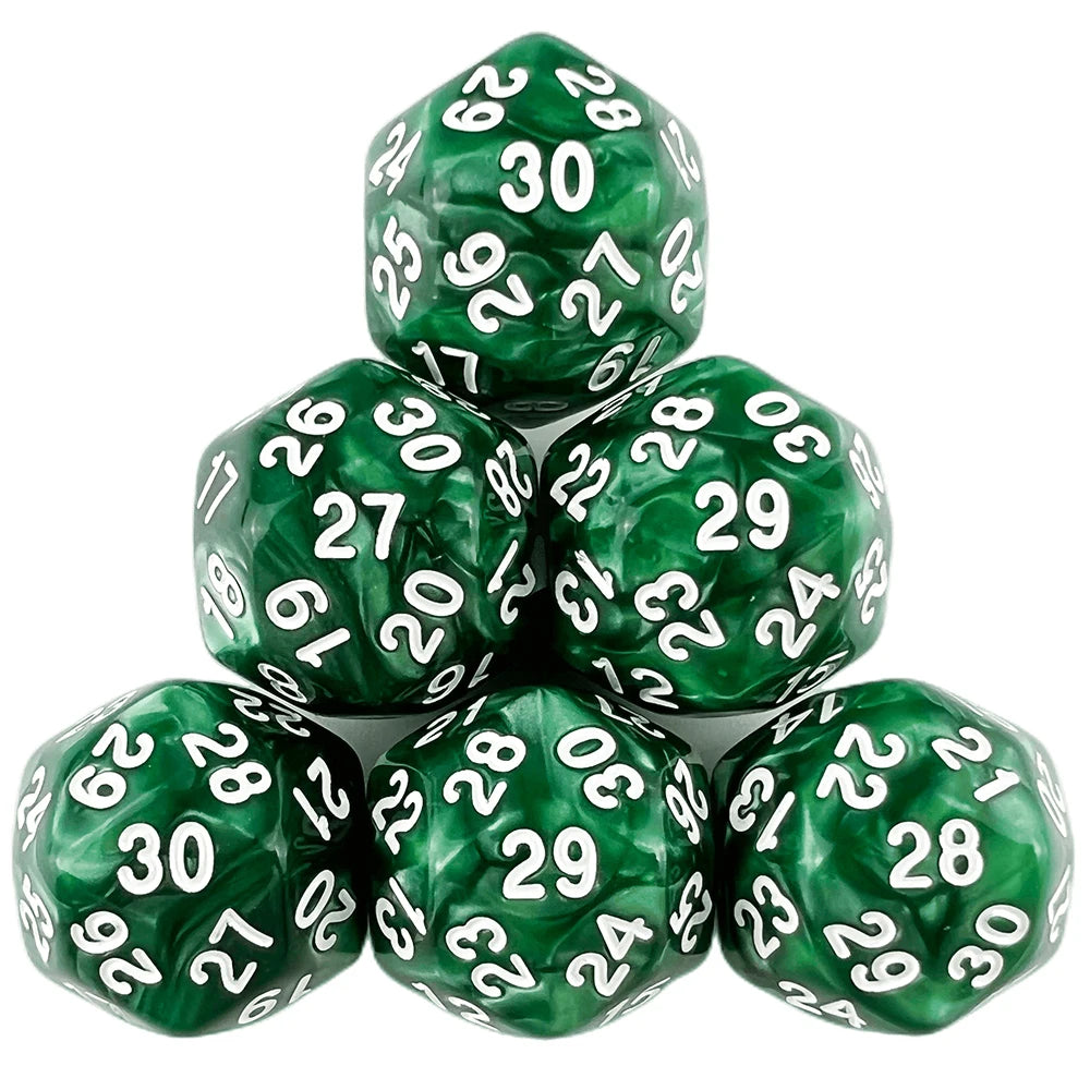 1Pc Multi Sided Acrylic Dice Table Polyhedral D30 Novelty Board Game for Club Pub Part Tabletop Games