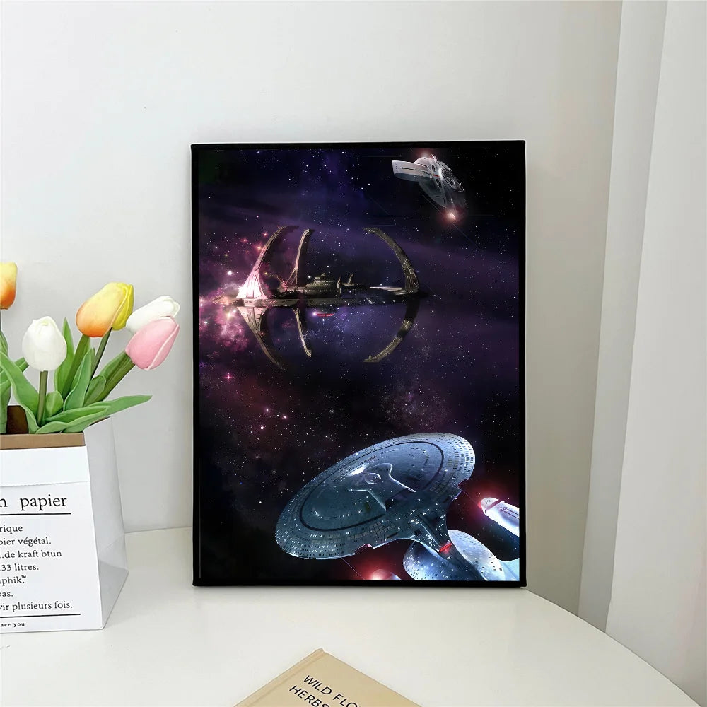 1pc Star Trek Self-adhesive Art Poster Waterproof Paper Sticker Coffee House Bar Room Wall Decor