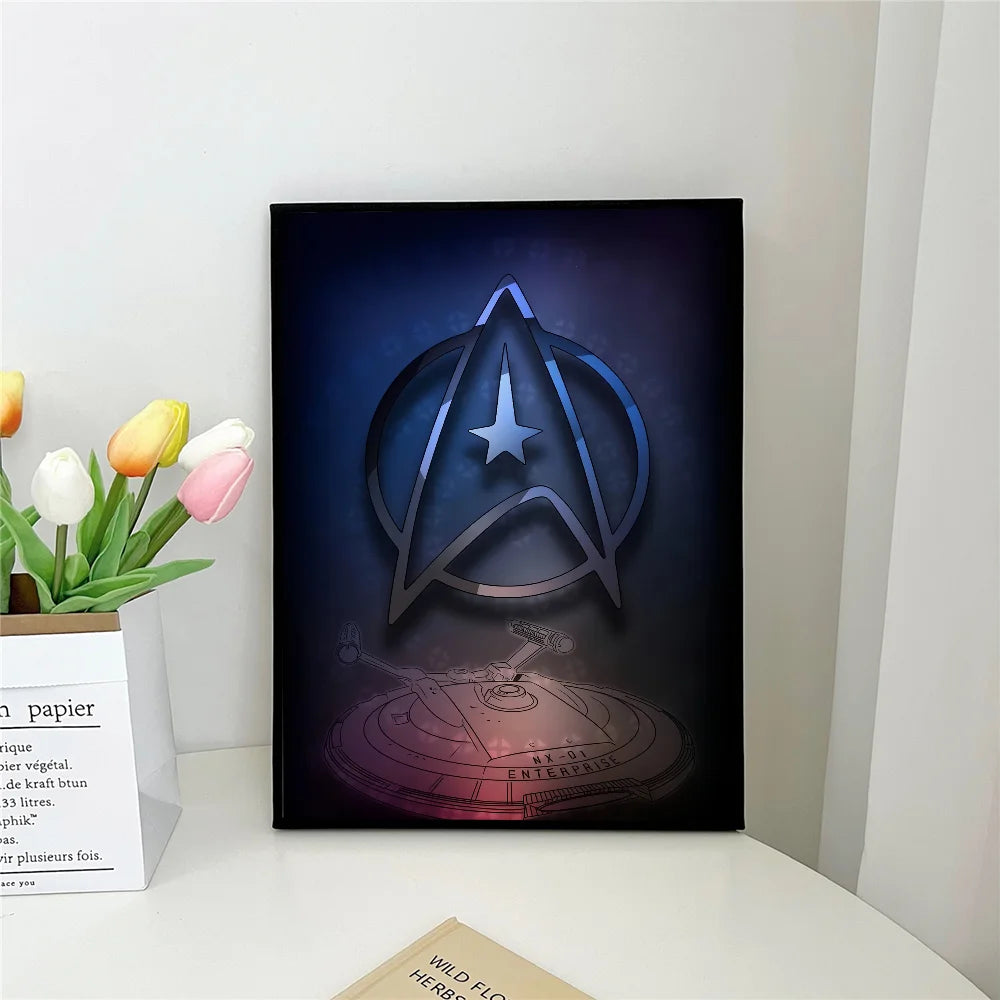 1pc Star Trek Self-adhesive Art Poster Waterproof Paper Sticker Coffee House Bar Room Wall Decor