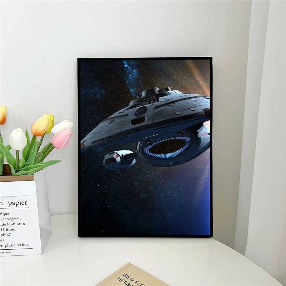 1pc Star Trek Self-adhesive Art Poster Waterproof Paper Sticker Coffee House Bar Room Wall Decor