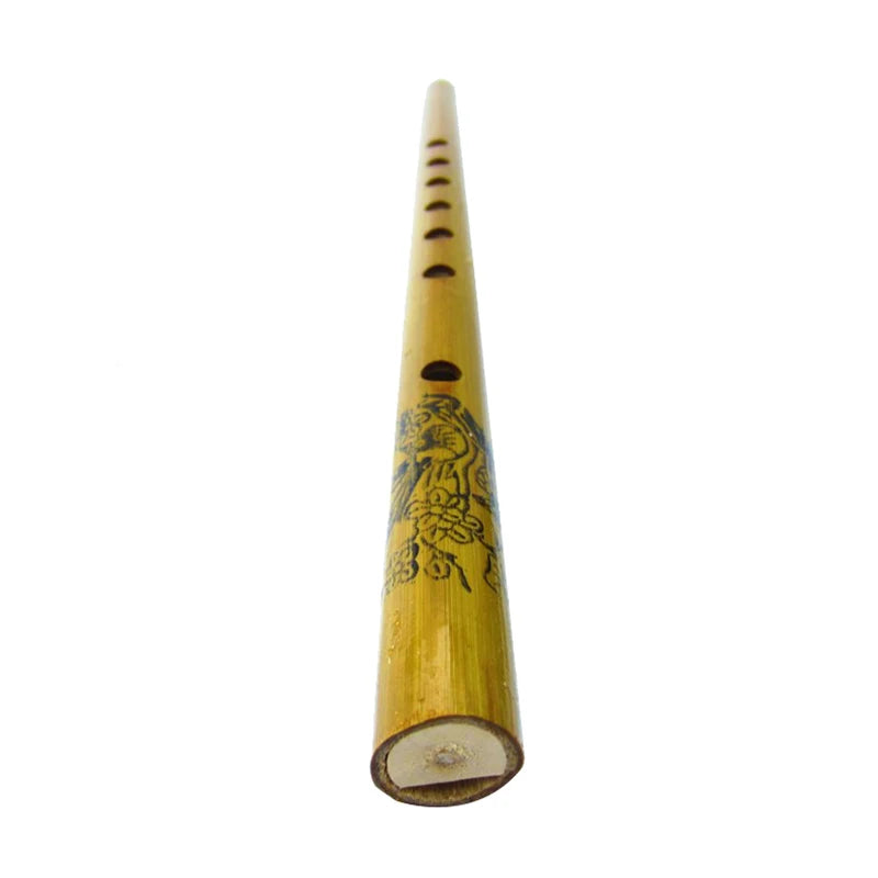 1Pc Wooden Traditional 6 Hole Bamboo Flute Clarinet Student Musical Instrument Wood Color