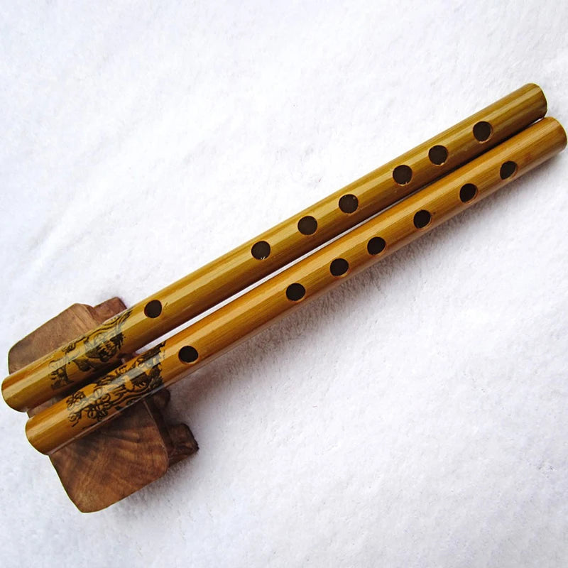 1Pc Wooden Traditional 6 Hole Bamboo Flute Clarinet Student Musical Instrument Wood Color