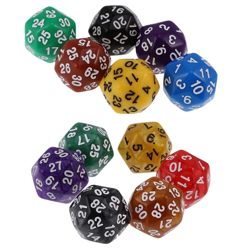 1Pcs 30 Sided Multi Sided Digital Dice Counter Indicator Multi Sided Dice