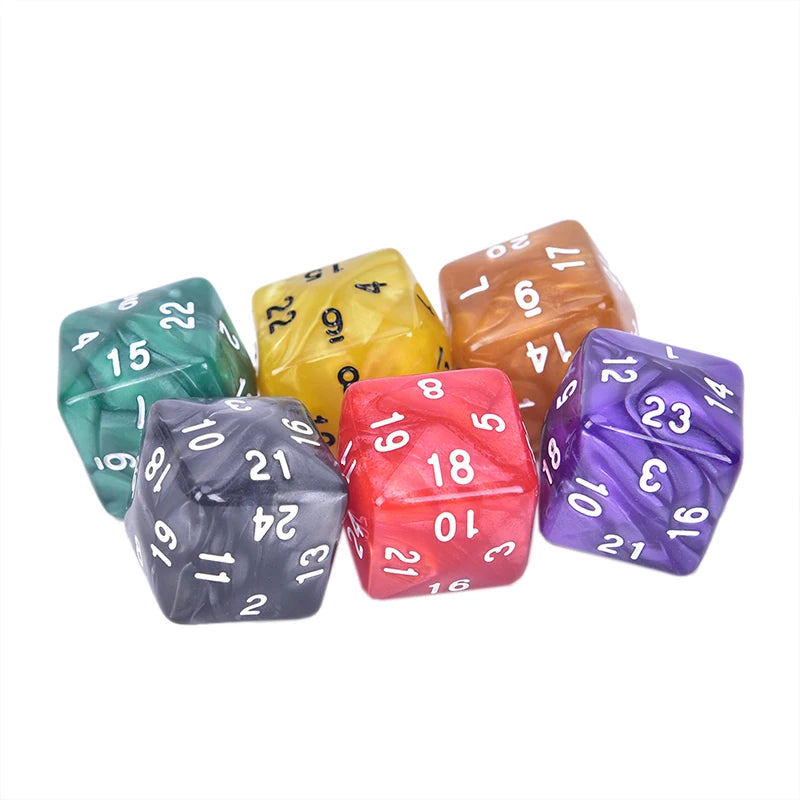 1pcs D24 Multi Sided Acrylic Dice For TRPG Game Lovers 24 Face Dice For Game Polyhedral New Arrival