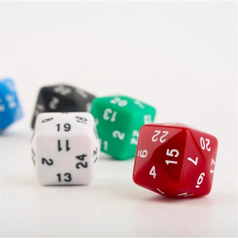 1pcs D24 Side Dice For Game Polyhedral 24 Face Multi Sided Acrylic Dice for Board game