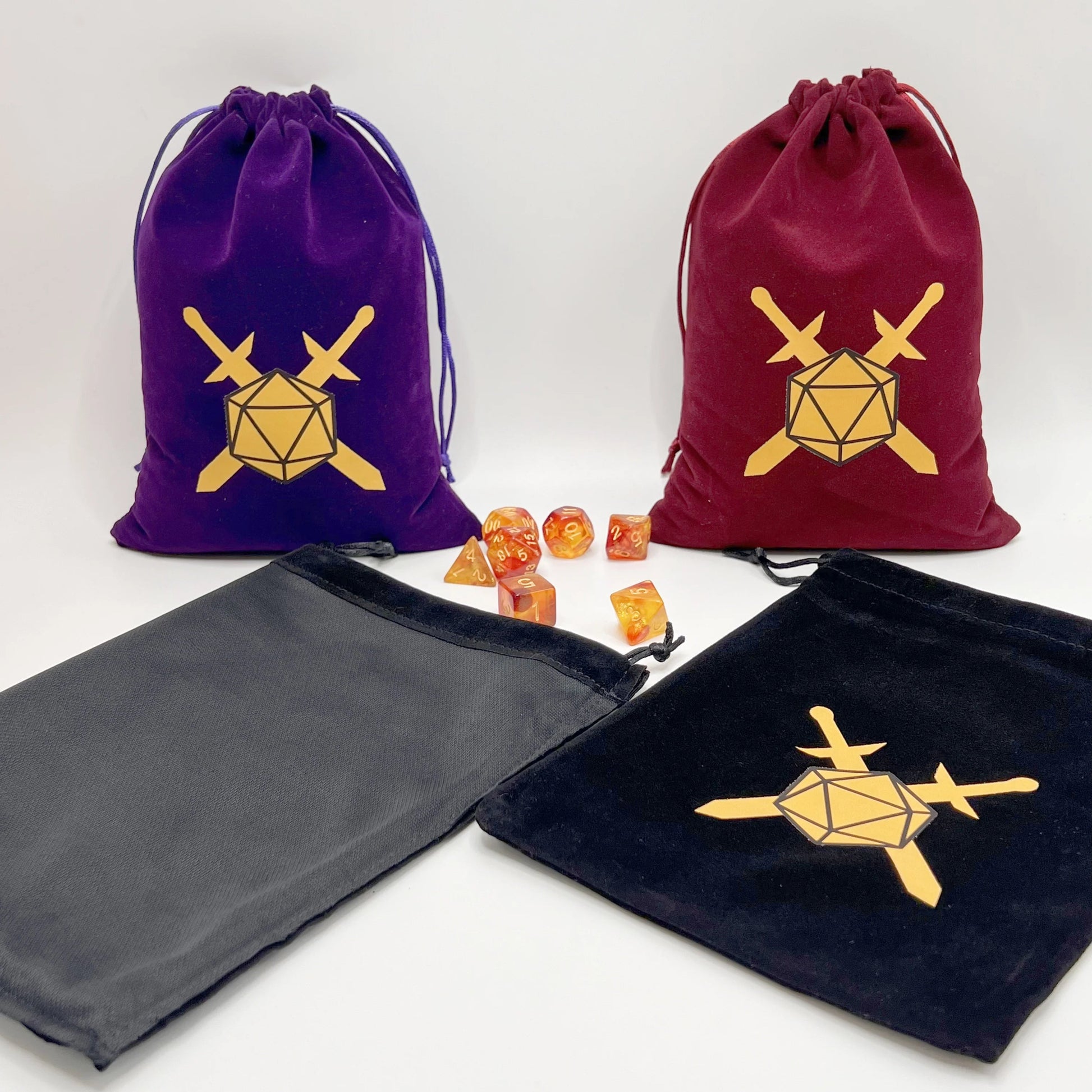 1PCS Dice Bag I Velvet Drawstring Pouch Ideal Size for Tarot Oracle Cards Dungeons and Dragons Accessories Runes Jewelry