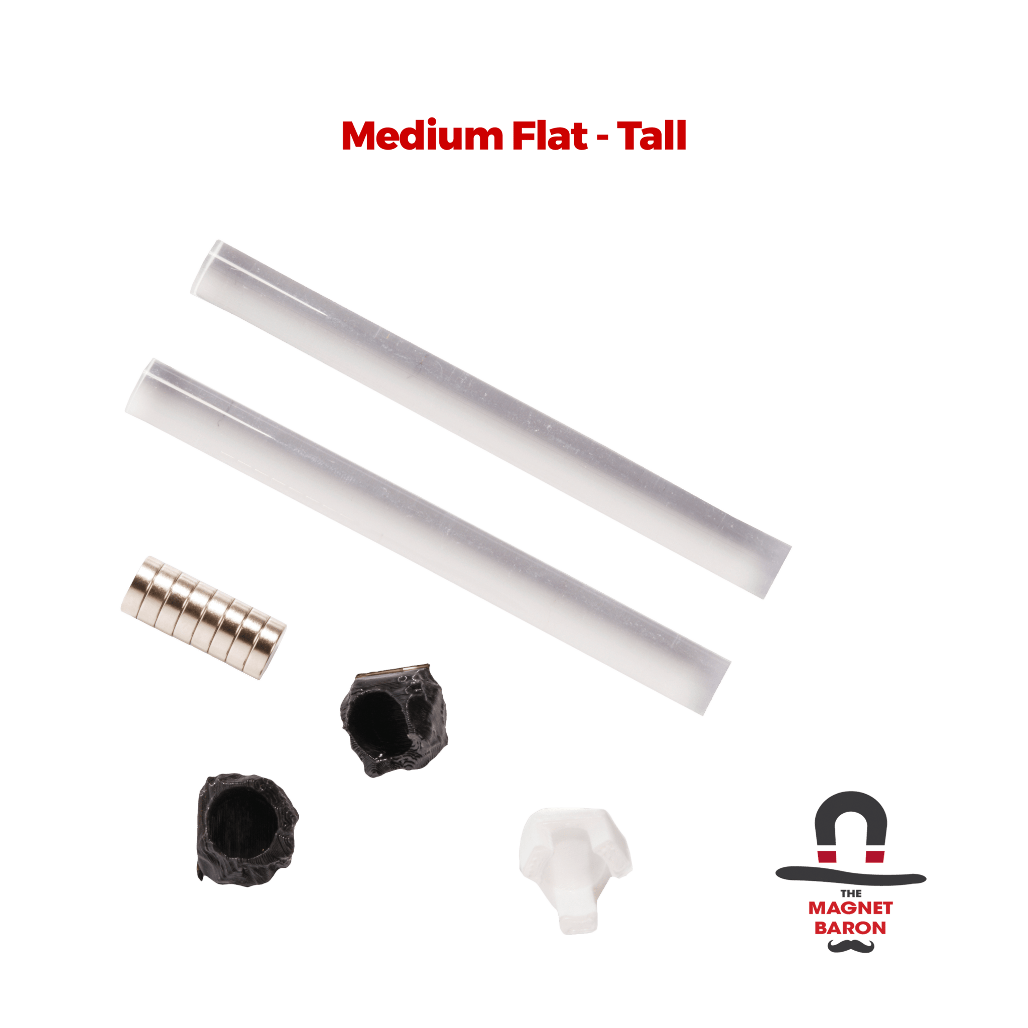 2 Sets Medium Flat Magnetic Flight Stands