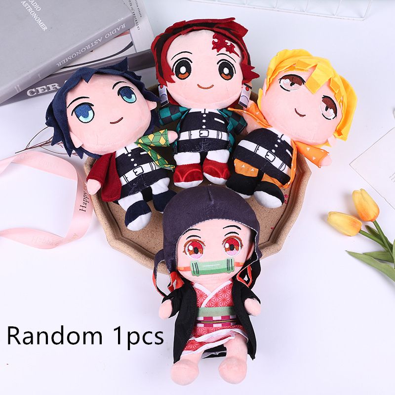 20 Cm Demon Slayer's Blade Plush Toy Kimetsu No Yaiba Kamado Tanjirou Tomioka Giyuu Agatsuma Zenitsu Douma Sabito Plush Doll