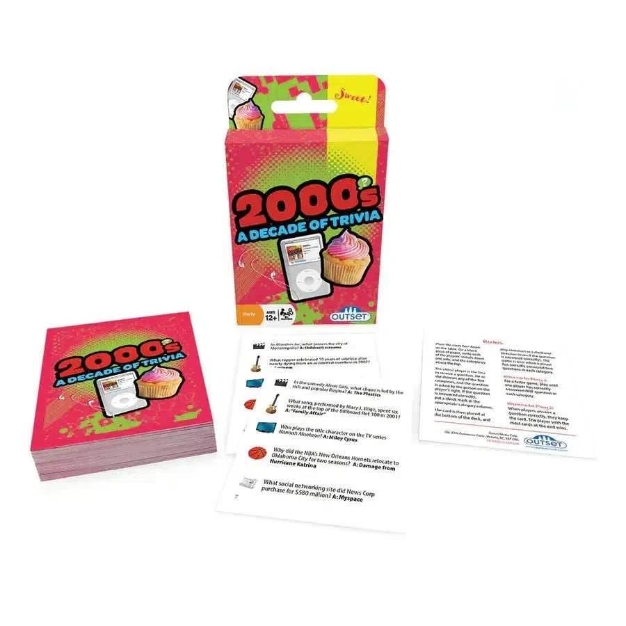 2000s A Decade of Trivia Card Game Outset - 