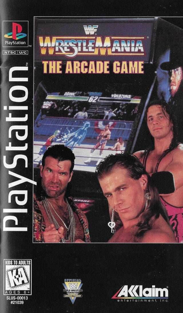 WWF Wrestlemania The Arcade Game (Playstation) - Game Manual Only