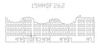 Ruined City Building, 8" x 4" (MDF) - 15MMDF262-3