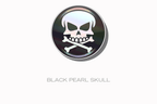 RaceDots: Magnetic Race Number Positioning System 4-Pack (Black Pearl Skull) - 