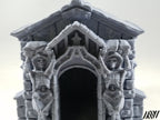 Mausoleum w/ Sarcophagus and Coffin