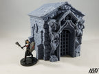 Mausoleum w/ Sarcophagus and Coffin