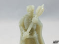 Skeleton w/ Mace and Damaged Skull