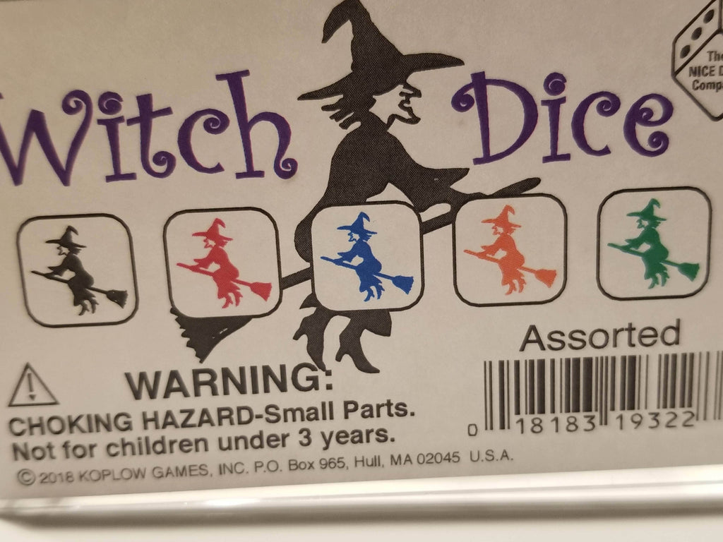 Green Witch Hats Dice Custom 16mm - 1 Die
