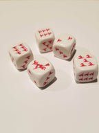 Red Witch and Witch Hats Dice Custom - 1 Die