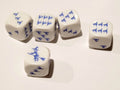 Blue Witch and Witch Hats Dice Custom 16mm - 1 Die