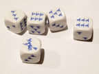 Blue Witch and Witch Hats Dice Custom 16mm - 1 Die