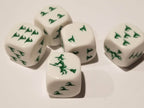 Green Witch Hats Dice Custom 16mm - 1 Die