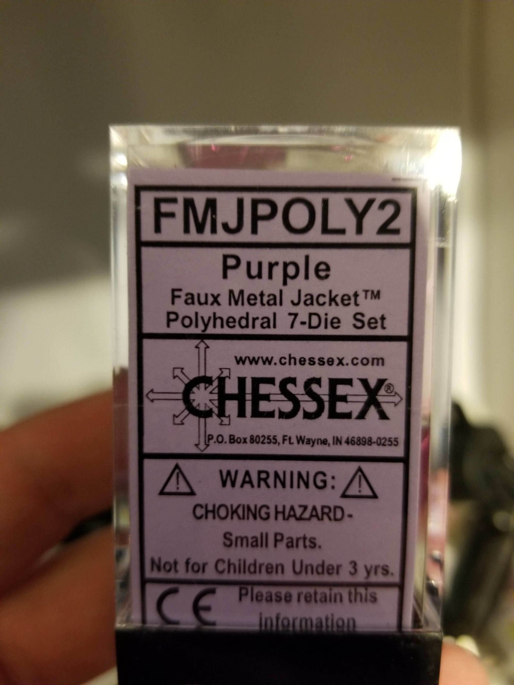Faux Metal Jacket Purple - 