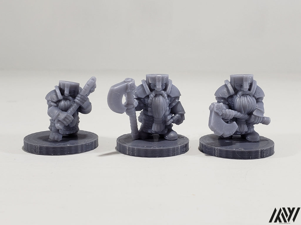 Dwarf with Double Handed Axe Set