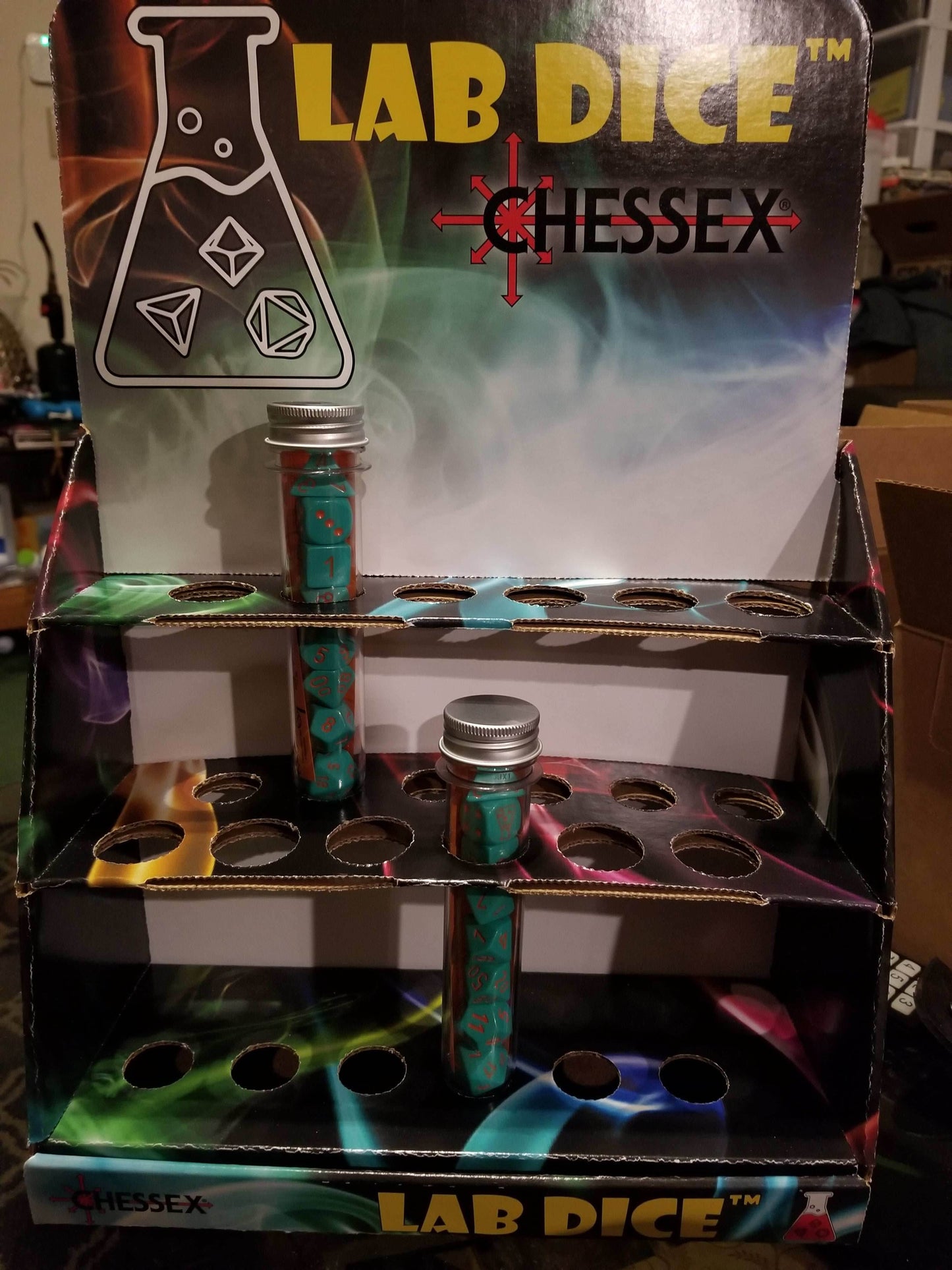 29977 Lab Dice Tube Display - 