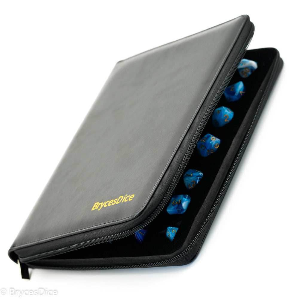 Leather Zip-Dice Bag Dicefolios - 1 x Bag