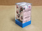Gemini Black White w/Pink 16mm 12 dice block Limited Edition Lab Dice - 