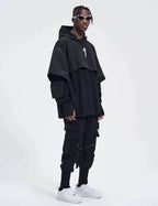 HiH18 I-Tech Layered Hoodie - Blue / M