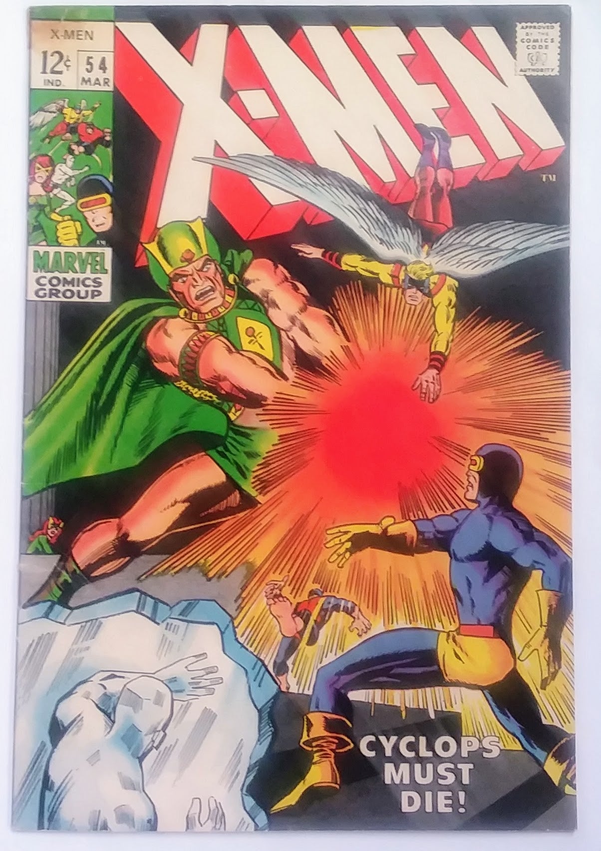 X-Men #054, Marvel Comics (March 1969, GD/VG)