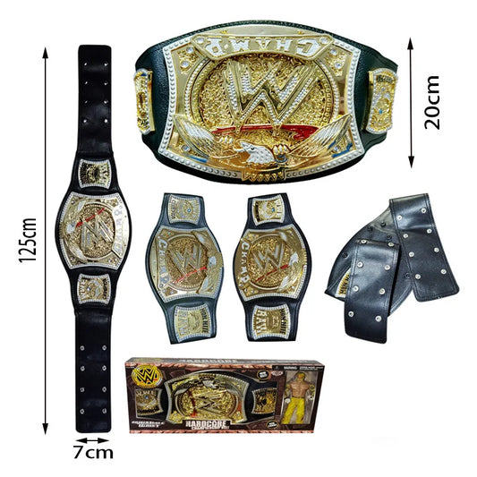 2023 New Wrestler Championship Belts Action Characters Figure Toys Occupation Wrestling Belt Gladiators Model Fans Children Gift