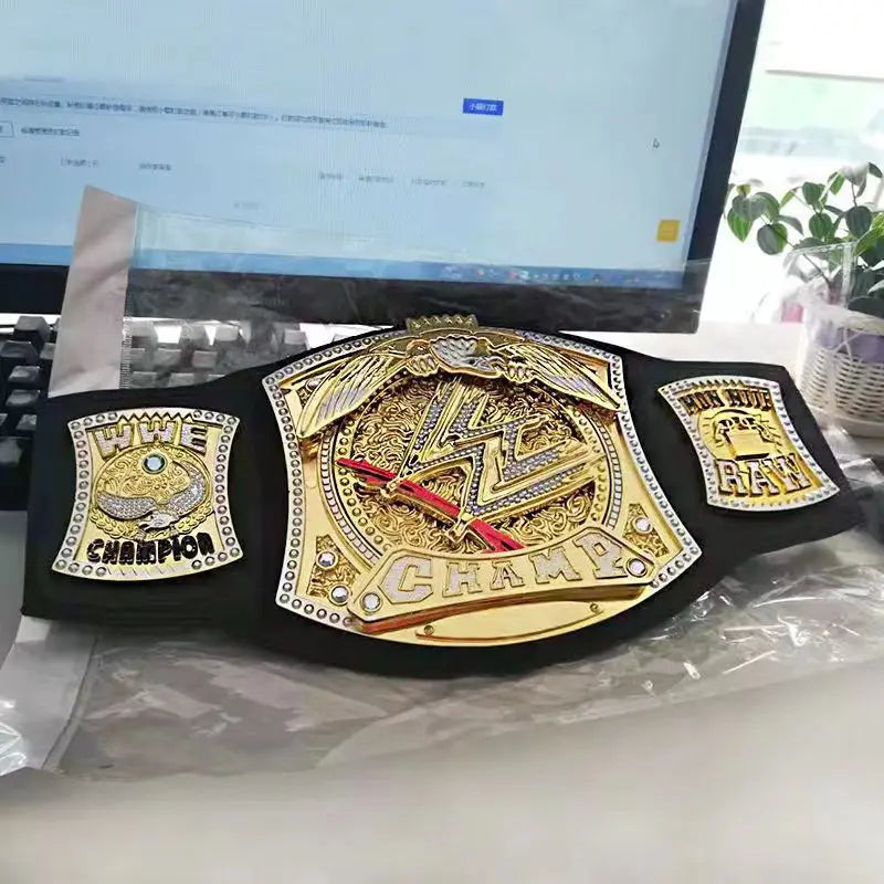 2023 New Wrestler Championship Belts Action Characters Figure Toys Occupation Wrestling Belt Gladiators Model Fans Children Gift